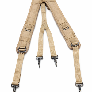 Arnés Táctico Militar Tres Puntas – Material de Baja del Ejército – Excelente Estado