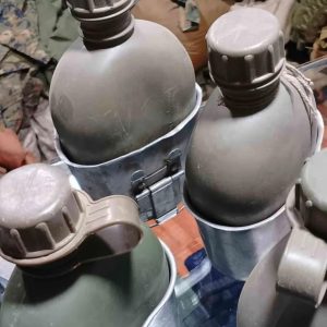 Cantimplora Militar con Tacho de Aluminio y Funda Original
